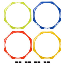4Pcs Portable Agility Rings Assorted Color PP for Football Training