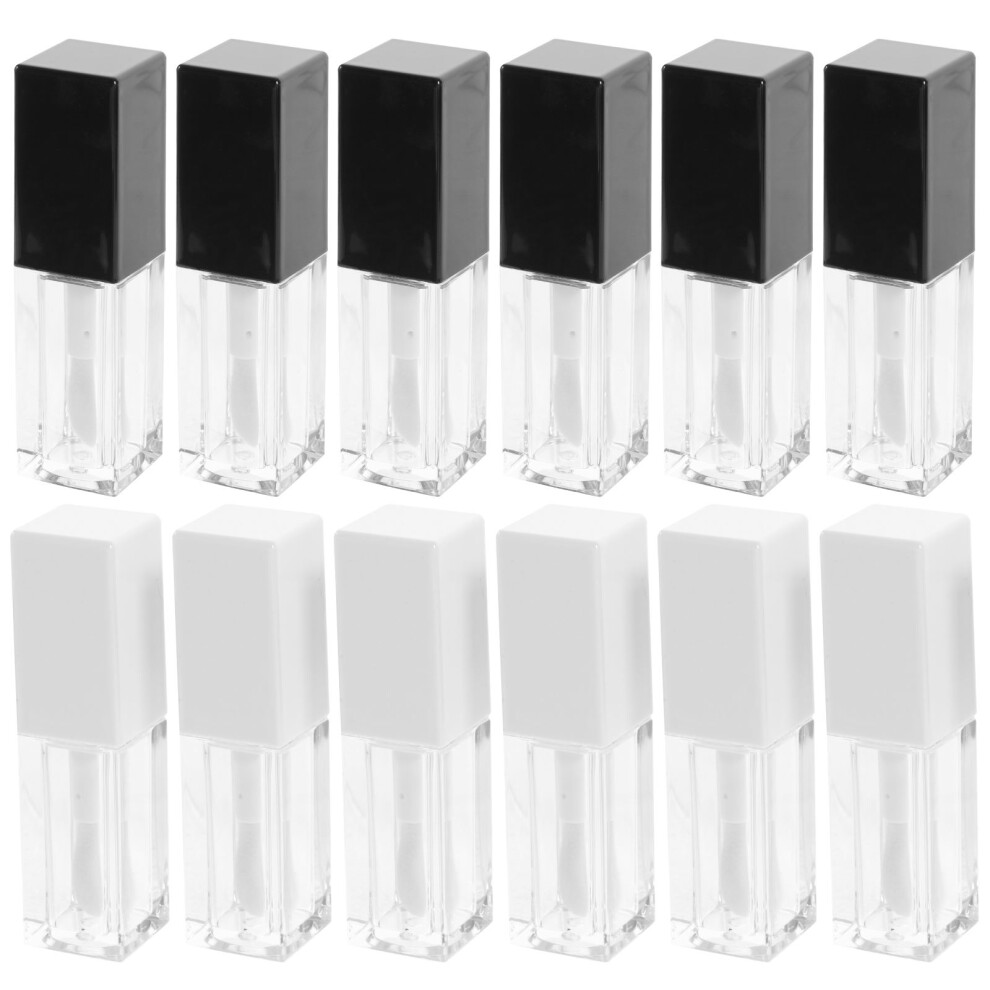 Ohphcall 12Pcs Refillable 5Ml Empty Lip Balm Tubes Small Lip Gloss Bottles