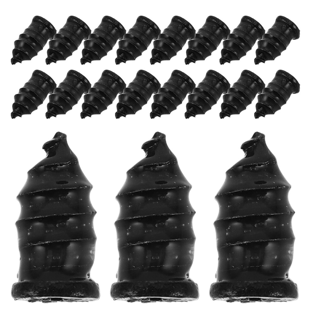 50Pcs Tire Repair Plugs Set Rubber Iron Quick Vacuum Repair Tool Black 3442069131320