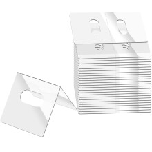 25 Clear Vertical Blind Tabs with DoubleSided Adhesive, PreCut Replacement Slats, Easy Fix