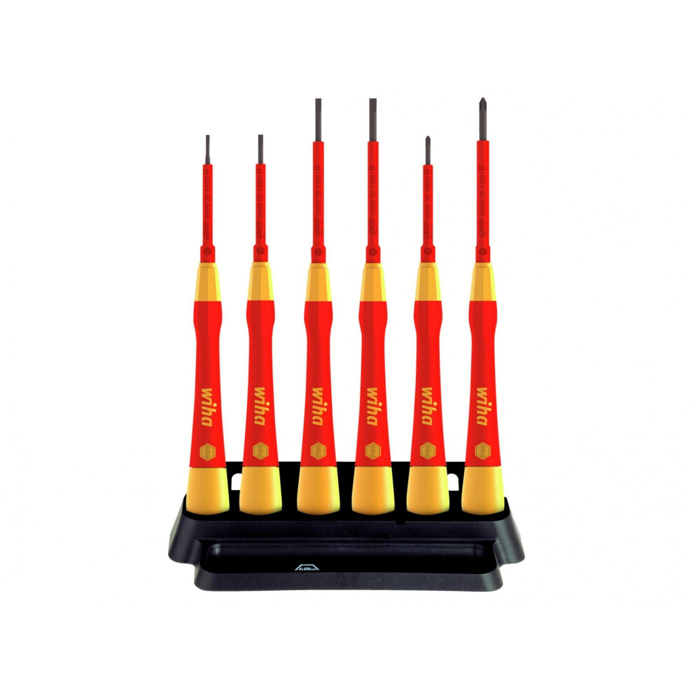 Wiha Picofinish Sl/Ph Fine Vde Screwdriver Set, 7 Piece