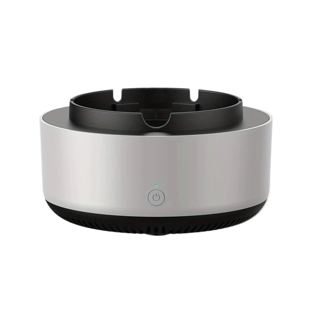 Car Ashtray With Air Purifier, Smokeless Design, Instant Smoke Purification, Flame Retardant, Rs660 Silver 9070919690228