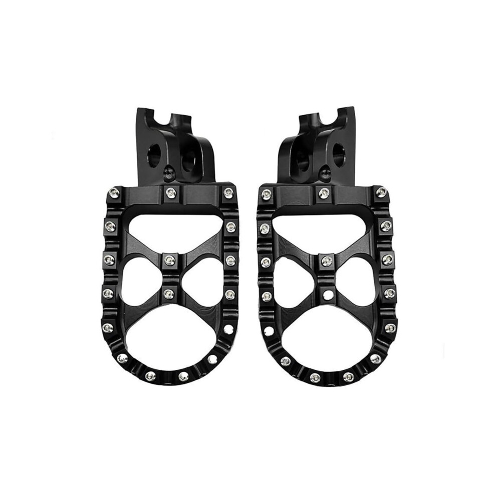 Dirt Bike Foot Pegs For Honda Crf250 Crf450 Kx250 Kx450 With Enhanced Grip And Durable Design Black 9070919690396