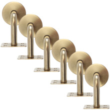 6St Rvs Handrail Beugels Gouden Indoor Trapbalustrade Steun
