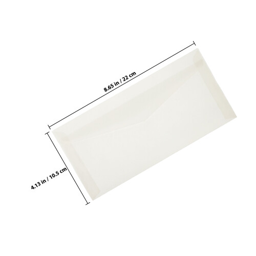 50Pcs Portable Translucent Envelopes for Invitations and Letters 1