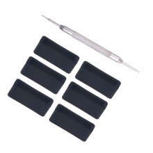 11Stk Silikon Uhrenband Halteschlaufe Schwarz, Robust Und Flexibel