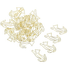 25Stk Goldene Tierform Lesezeichen Clips Metall Bürobedarf Dekoration