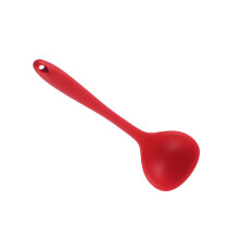 Roter Suppenkelle Löffel Suppenkelle Servierlöffel