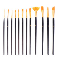 12-Teiliges Set Strichzeichnungsstift Pinsel Black
