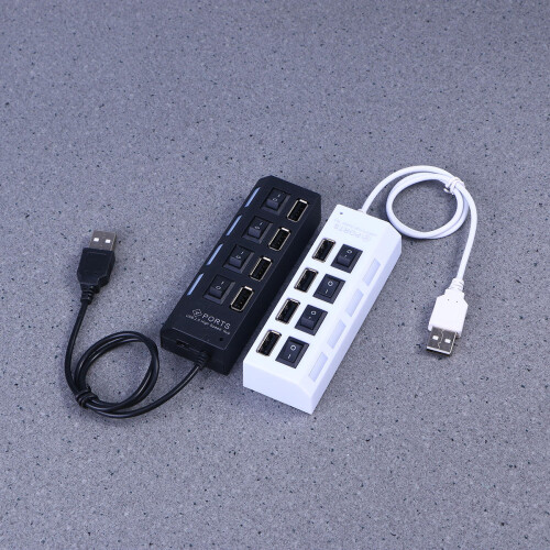 4 Usb-Splitter Daten-Hub Usb Usb-Hub Black 2