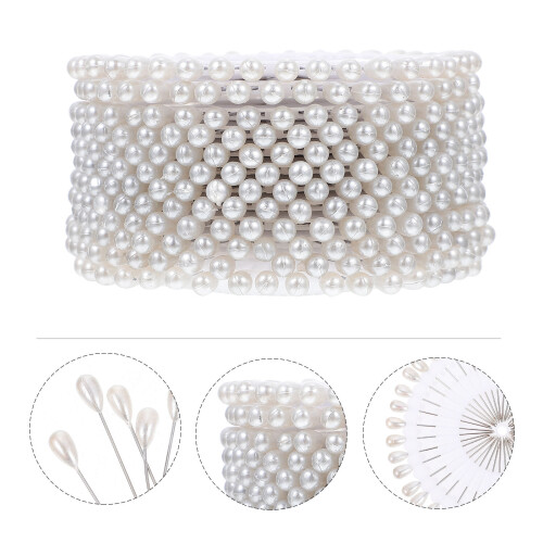 480 Stk Perlenstift Eisen Perle Hochzeit Weiß 2