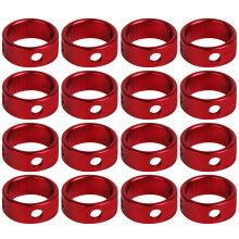 16Stk Camping Zeltleine Versteller Rot 3-Loch Aluminium Seilstopper
