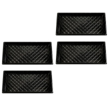 4St Hydroponische Zwarte Plant Tray Perfect Voor Zaailingen