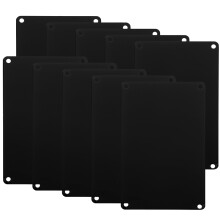 10Stk Aluminium Namensschilder Schwarz Mehrzweck Türschild DIY