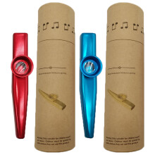 2Sets Buntes Metall Kazoo Set Leichter Tragbarer Klang Für Anfänger