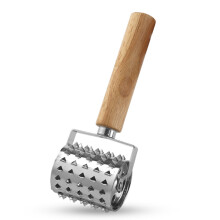 Fleischklopfer Aus Edelstahl Mit Bambusgriff, Spikig, Für Küche