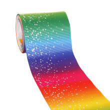 Regenbogen Stern Grosgrain DIY Haarband Bastelband Mehrfarbig