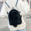 Rucksack Mädchen Umhängetasche Black Plüsch 5