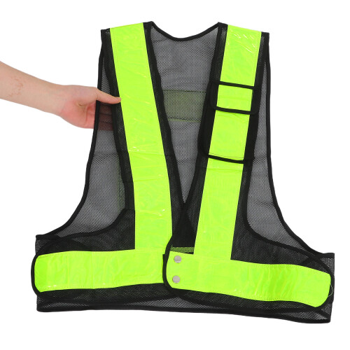 1stk Warnweste Fischernetz Jacke Gittergewebe 2