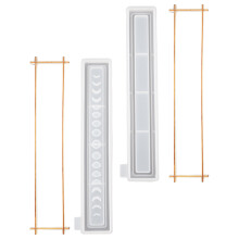 1Set Silikon Holz Mondphasenform Für DIY Aufbewahrungsbox Transparent