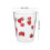 Glasbecher Druckbecher Glas Wasserbecher 2