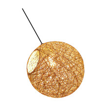 1Stk Rattan Hängelampe Deckenleuchte Braun Für Wohnzimmer Bar Licht