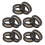 10 Stück Schere Silikon Ringschere Fingerringe Schwarz 10