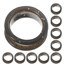 10 Stück Schere Silikon Ringschere Fingerringe Schwarz