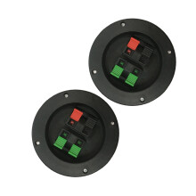2Stk Lautsprecher Connector Kunststoff 4-Port Schwarzer Ersatz Für Box