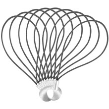 Schwarze Nylon Schlüssel- Und Handyschlaufe Mit Metallanhänger