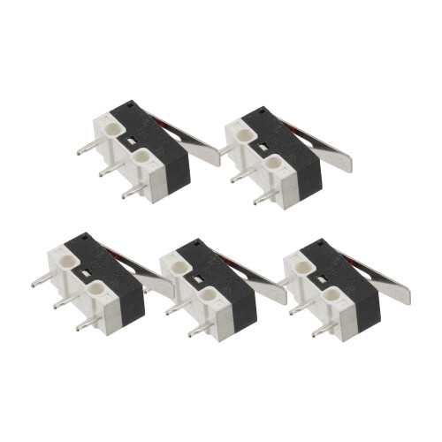 5 Stück Mikroschalter Elektrisch Schwarz