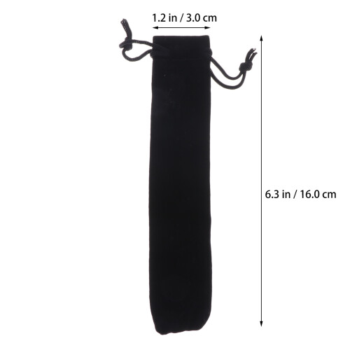 50 Stück Mäppchen Stifthülle Stiftetui Black 2