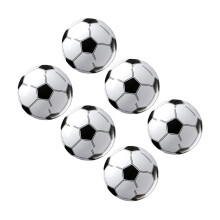 6Stk Fußball Dekoball Aus PVC Schwarz Sicher Elastisch Für Kinder