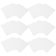 120Pièces Étiquettes Tissu Sans Repassage Blanches Adhésives À Écrire