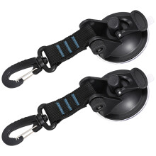 2Stk Blaue Saugnapf Haken Aus ABS - Badezimmer, Küche, Fenster, Robust