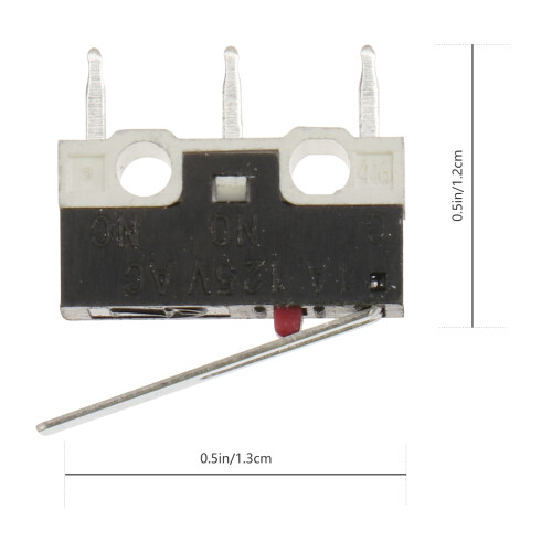 5 Stück Mikroschalter Elektrisch Schwarz 1