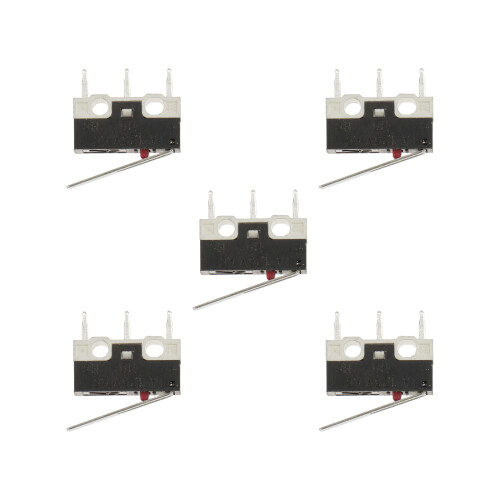 5 Stück Mikroschalter Elektrisch Schwarz 2