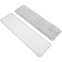 2Stk Grau Mikrofaser Mop Pad Ersatz Für Effektive Bodenreinigung
