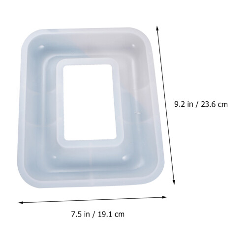 Silikon Bilderrahmen Form Weiß Flexible DIY Rahmenformen 1