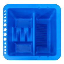 1Stk Kunststoff Waschbecken Für Pinselreiniger Mit Deckel Blau, Stabil