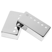 2Stk E-Gitarren Humbucker Pickup Covers Silber Ersatzteile Zubehör