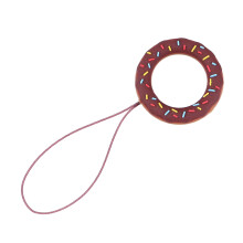 1 Stück Anti-Verlorener Schlüsselbund Fingerring Lanyard Brown