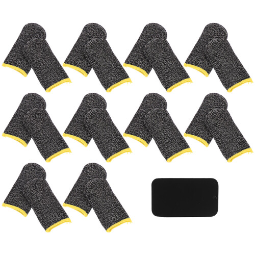 1 Set Spiel Fingerlinge Beruf Silberfaser Handschuhe