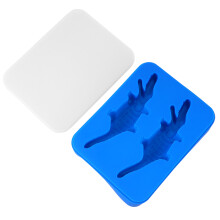 1Stk Blau Ice Maker Silikon Eiswürfelbehälter Für Kreative Eiswürfel