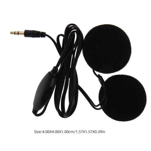 1 Kit Oreillette Ergonomique Noir Compatible Intercom Et Appels 1