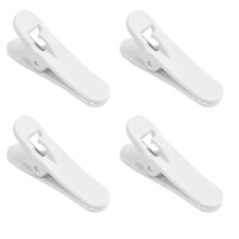 100Stk Weißer Headset Kabel Clip Alligator Klemme Für Alltag