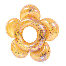 Goldener Schwimmring PVC Pool Float Schwimmsicherheit Spaß