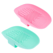 2Stk Praktische Silikon Pinselreinigungsmatte Bunte Beauty Werkzeuge