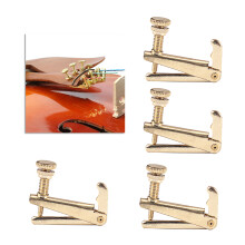 4Stk Violin String Adjuster Gold Metall Feinstimmer Für Violine