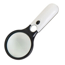 1Stk Handlupe Mit LED Licht Aus Abs+glas, Tragbar, Ideal Zum Lesen